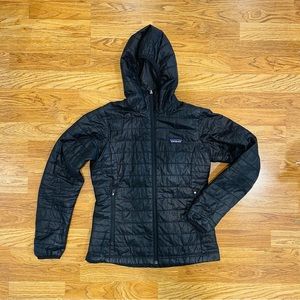 Patagonia Nano Puff with Hood - Women’s Jacket, Black (S)